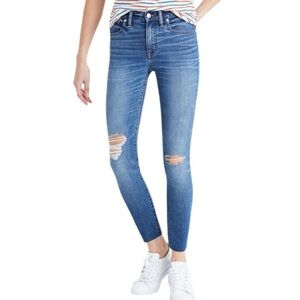 Madewell 9" High-Riser Skinny Skinny Crop Jeans in‎ Bruce Wash Size 28